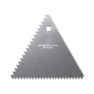 Raspador Triangular de Aluminio para Repostería con Dientes Decorativos