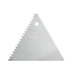 Raspador Triangular de Plástico para Repostería con Dientes Decorativos