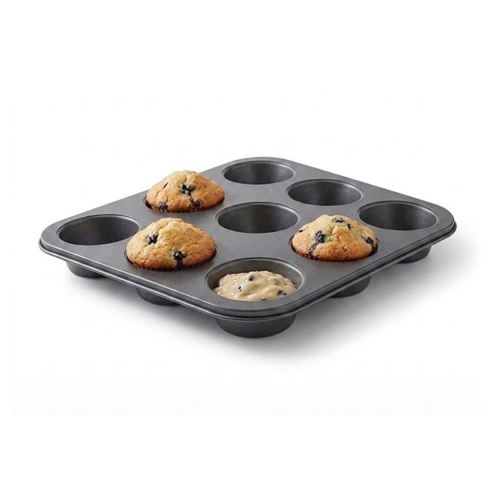Caja con 12 Piezas Molde para Muffins y Cupcakes de 12 Cavidades