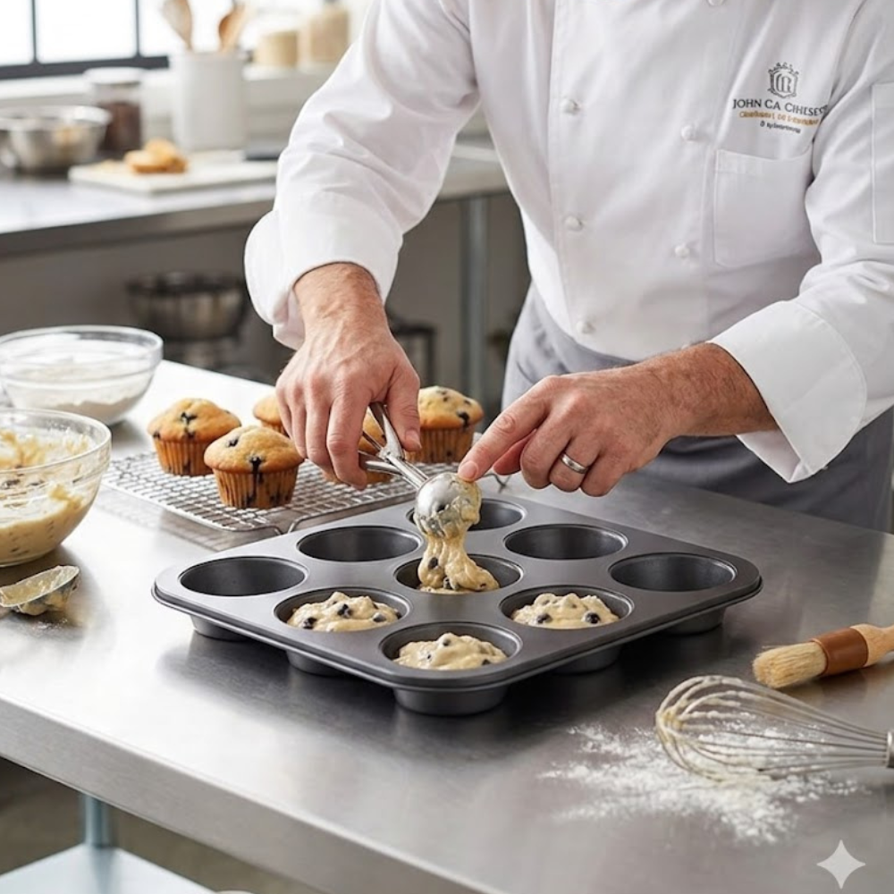 Caja con 12 Piezas Molde para Muffins y Cupcakes de 12 Cavidades