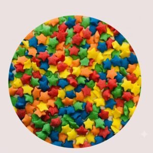Confetti Estrellas Primarias para Decoración de Pasteles – 1 kg