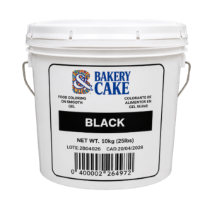 Colorante en Gel Black Cubeta 10 kg para Repostería