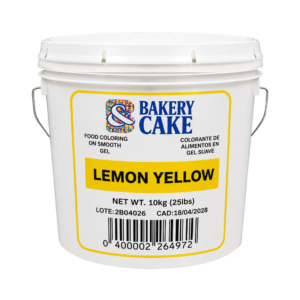 Colorante en Gel Lemon Yellow Cubeta 10 kg para Repostería