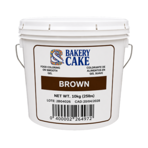 Colorante en Gel Brown Cubeta 10 kg para Repostería