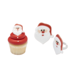 Anillos para Cupcakes Santa Face